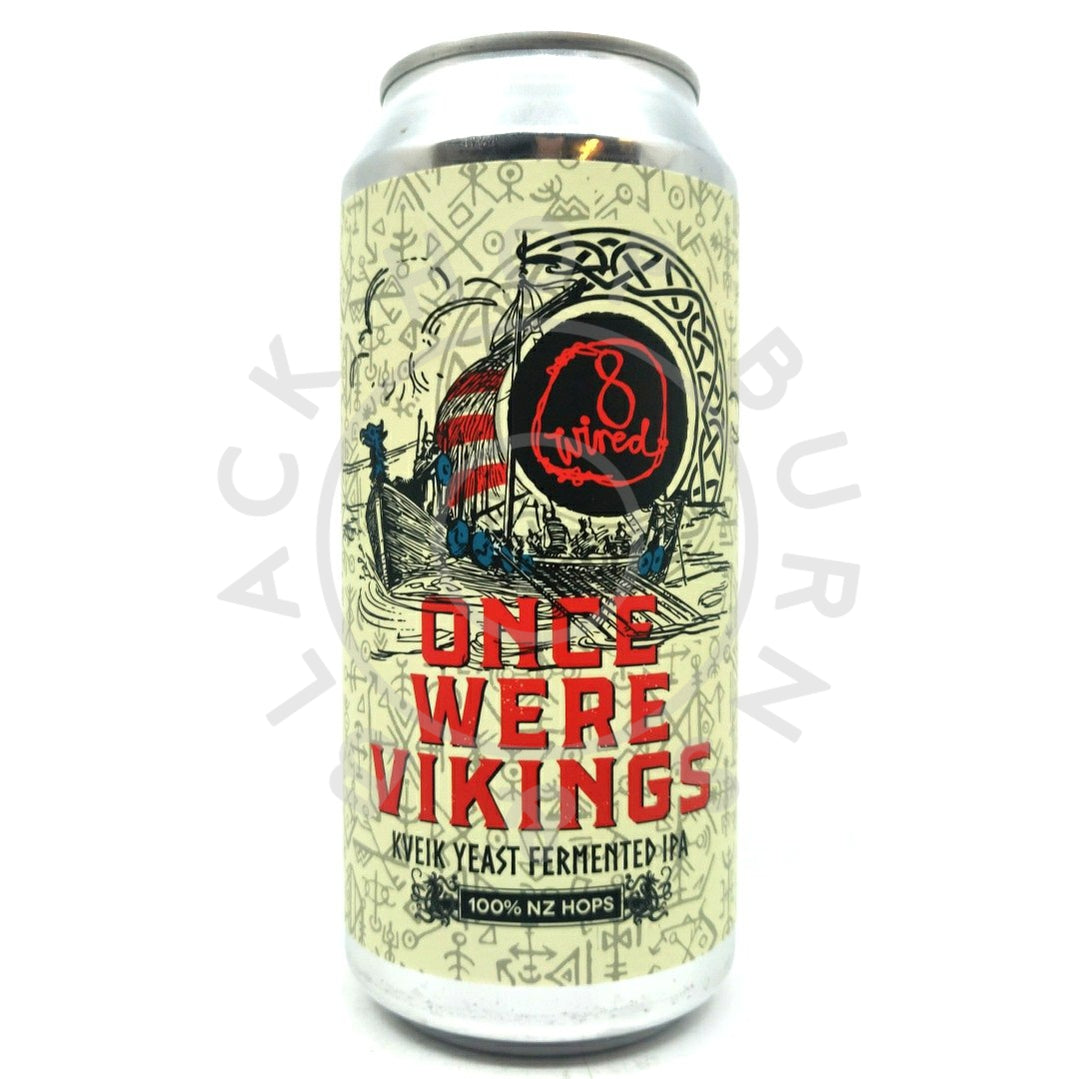 8 Wired Once Were Vikings Kveik IPA 7% (440ml can)-Hop Burns & Black