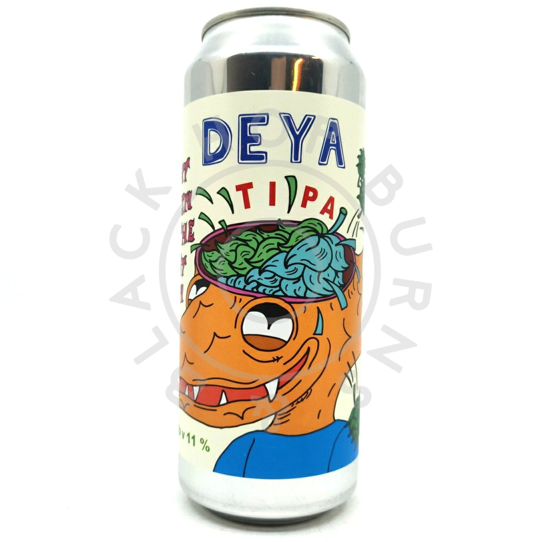 DEYA Right Brain Feeds the Left Brain Triple IPA 11% (500ml can)-Hop Burns & Black