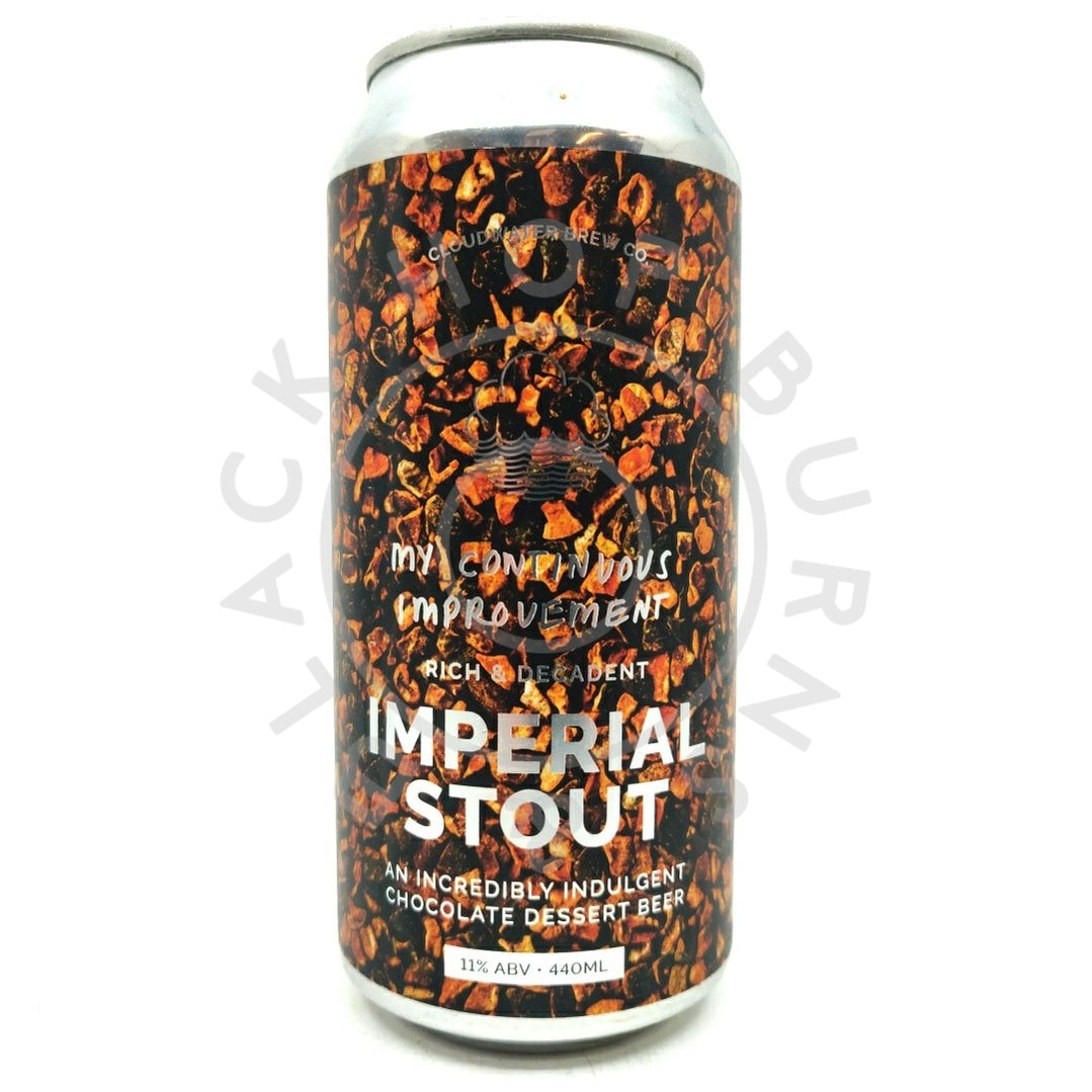 Cloudwater My Continuous Improvement Imperial Stout 11% (440ml can)-Hop Burns & Black