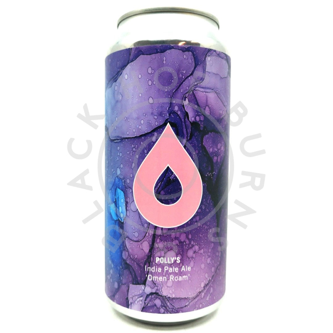 Polly's Brew Co Omen Roam IPA 6.8% (440ml can)-Hop Burns & Black