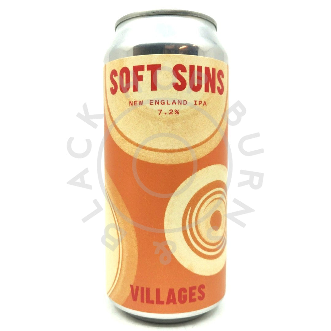 Villages Soft Suns New England IPA 7.2% (440ml can)-Hop Burns & Black