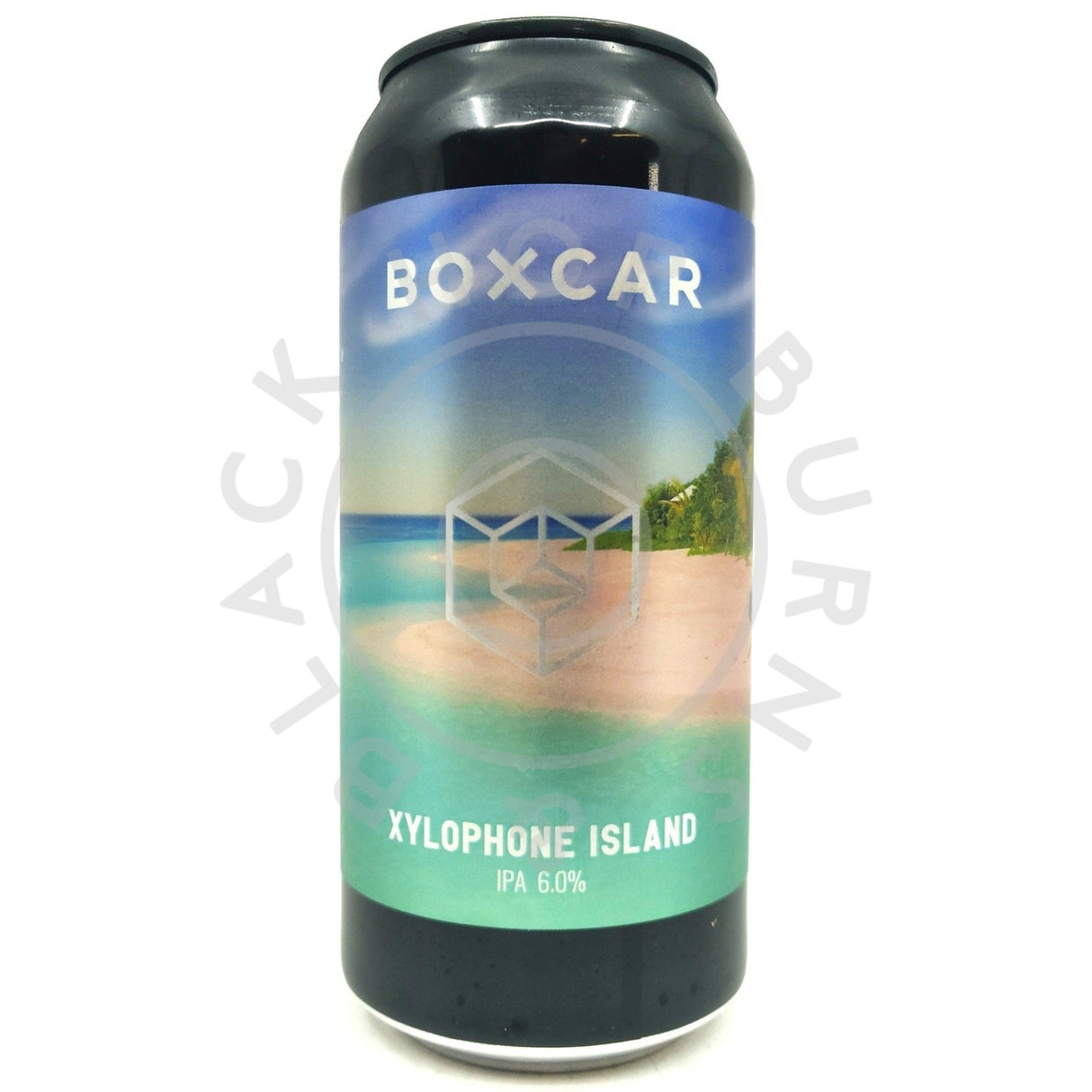 Boxcar Xylophone Island IPA 6% (440ml can)-Hop Burns & Black