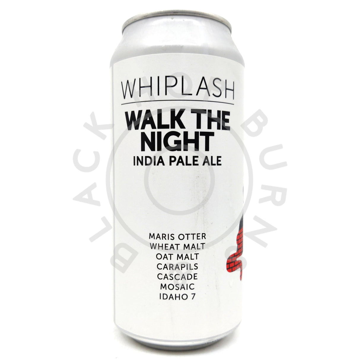 Whiplash Walk The Night IPA 6.6% (440ml can)-Hop Burns & Black