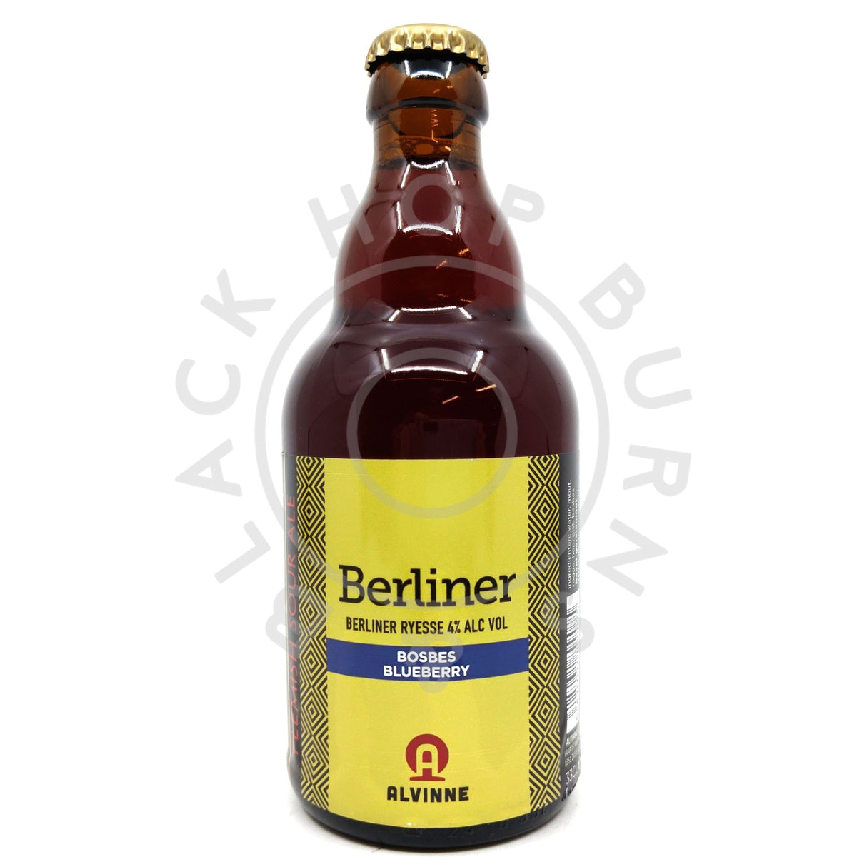 Alvinne Berliner Bosbes-Blueberry Sour Ale 4% (330ml)-Hop Burns & Black