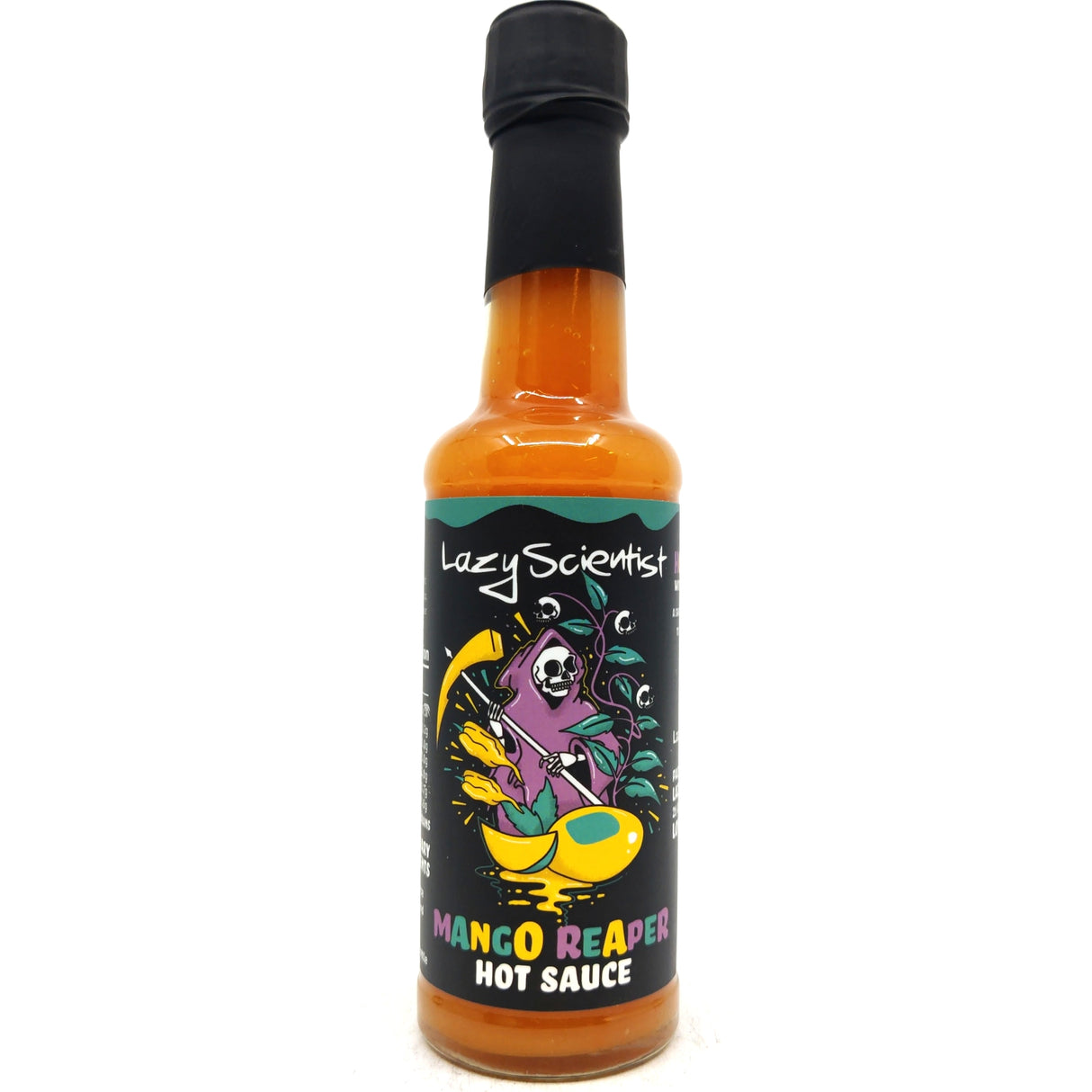 Lazy Scientist Mango Reaper Hot Sauce (150ml)-Hop Burns & Black