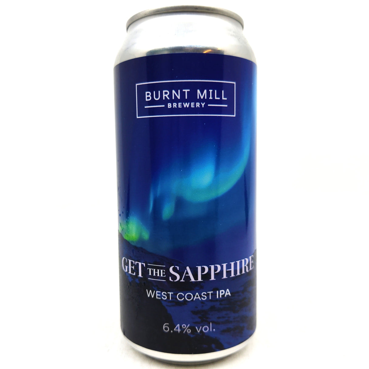 Burnt Mill Get the Sapphire West Coast IPA 6.4% (440ml can)-Hop Burns & Black