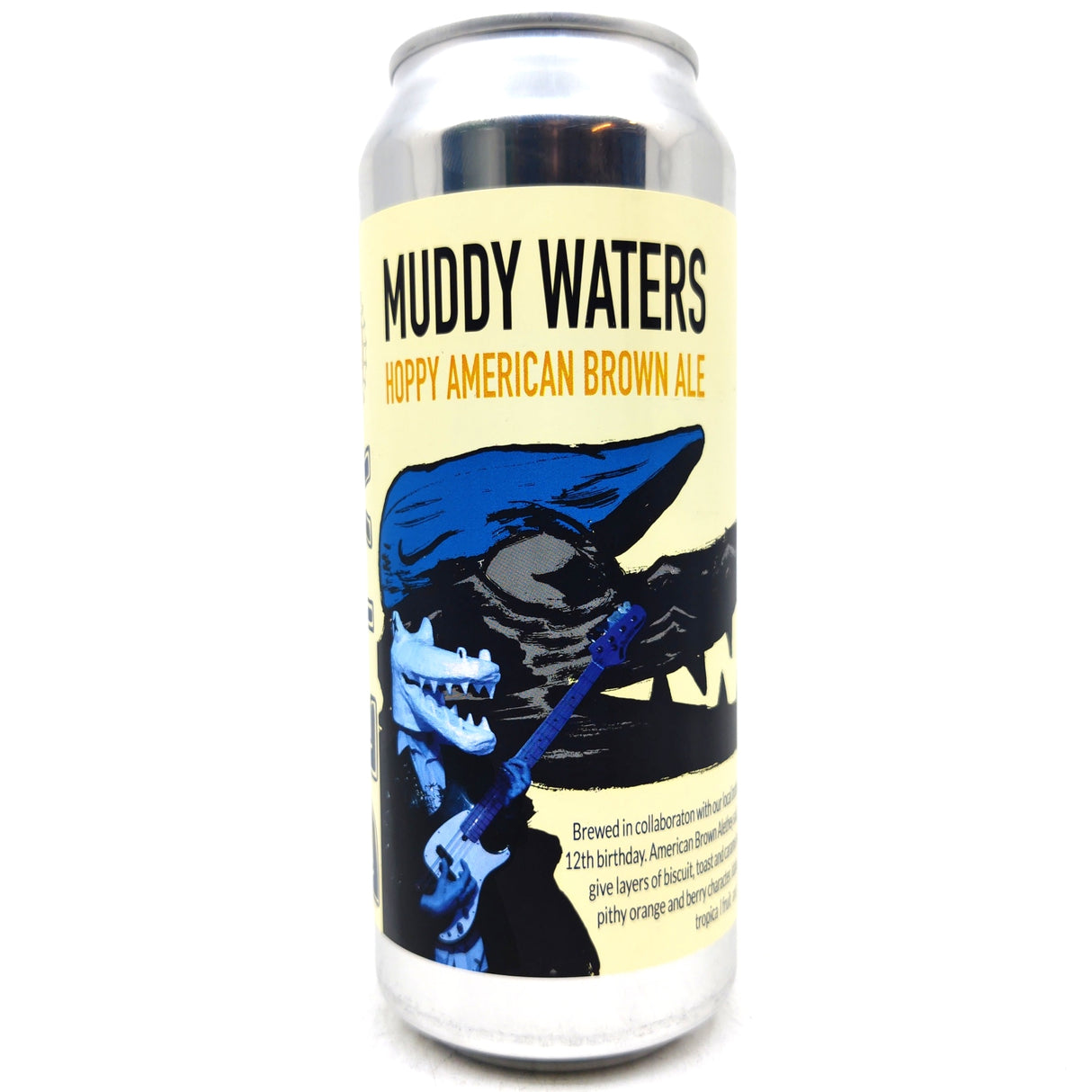 DEYA Muddy Waters Hoppy American Brown Ale 5.5% (500ml can)-Hop Burns & Black
