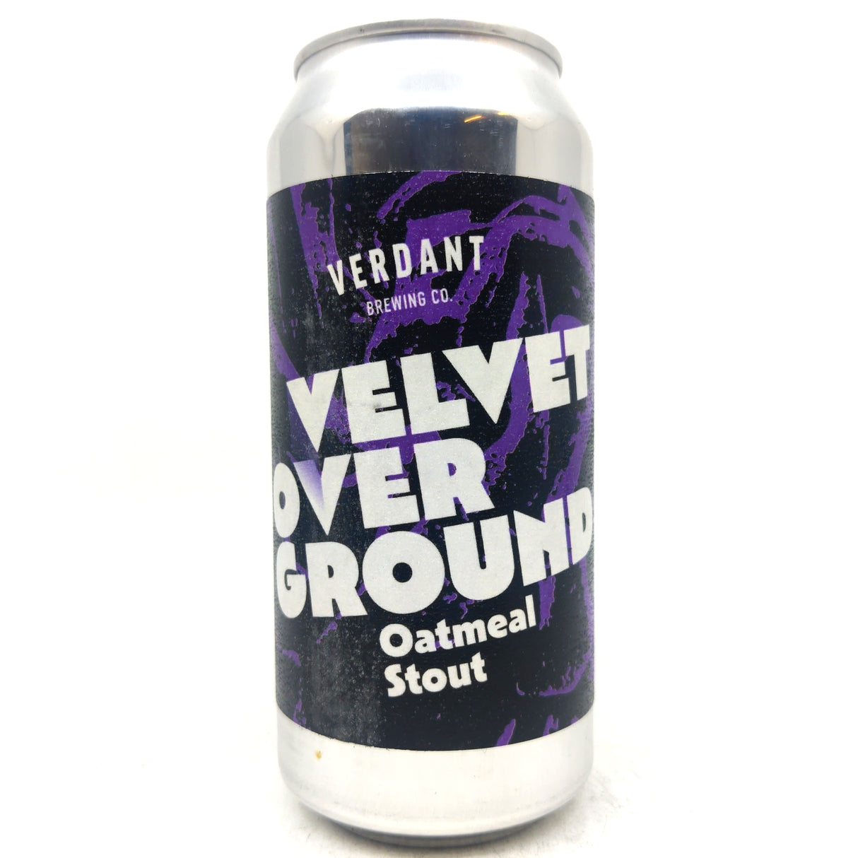 Verdant Velvet Overground Oatmeal Stout 7% (440ml can)-Hop Burns & Black