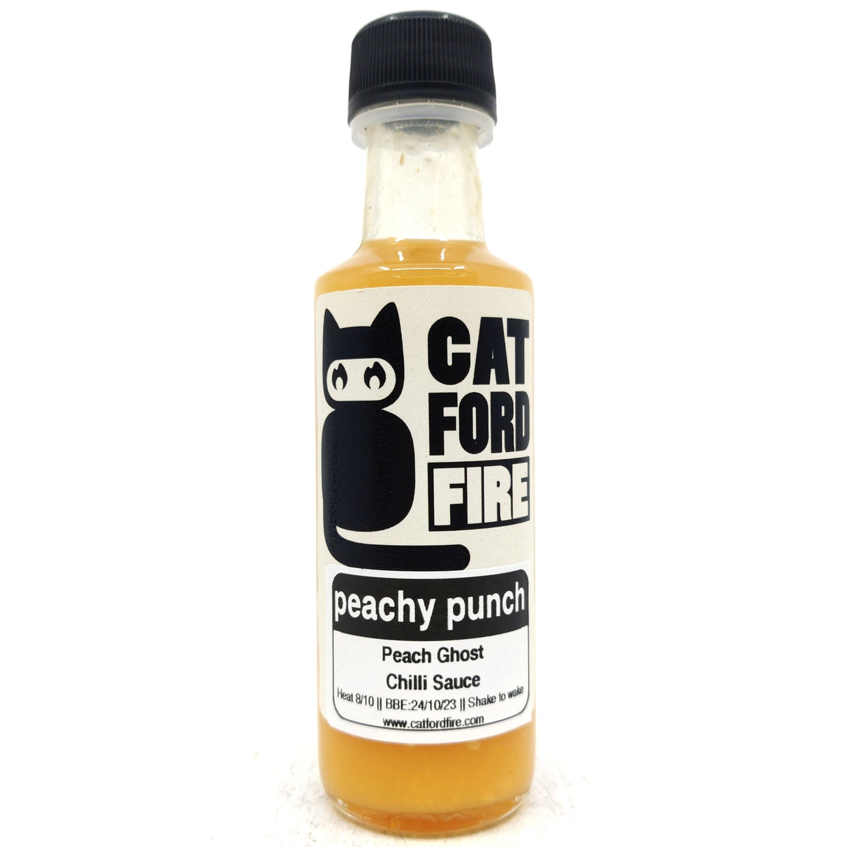 Catford Fire Peachy Punch Hot Sauce (100ml)-Hop Burns & Black