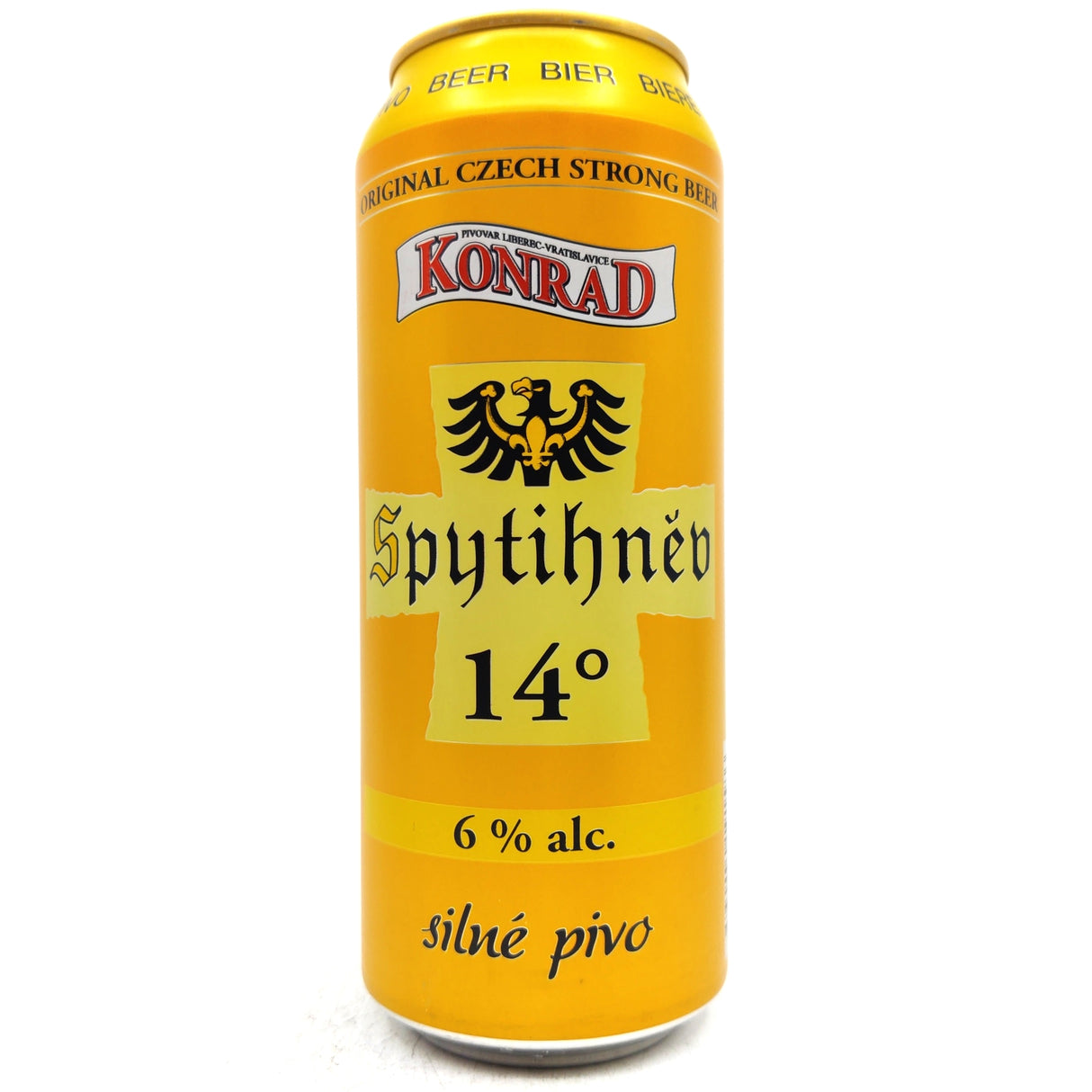 Konrad Spytihnev Lager 6% (500ml can)-Hop Burns & Black