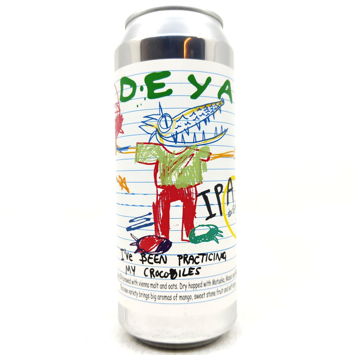 DEYA I've Been Practising my Crocodiles IPA 6% (500ml can)-Hop Burns & Black