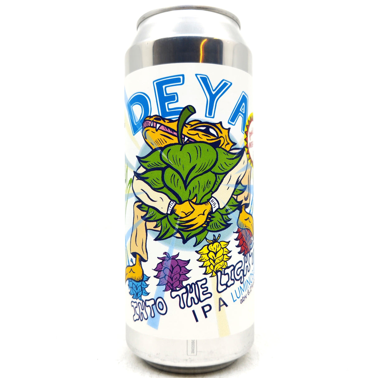 DEYA Into the Light IPA 6.2% (500ml can)-Hop Burns & Black