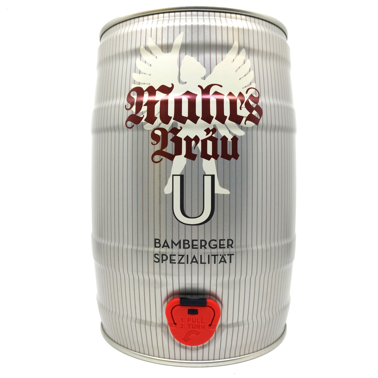 Mahrs Brau aU Ungespundet 5.2% (5-litre minikeg)-Hop Burns & Black