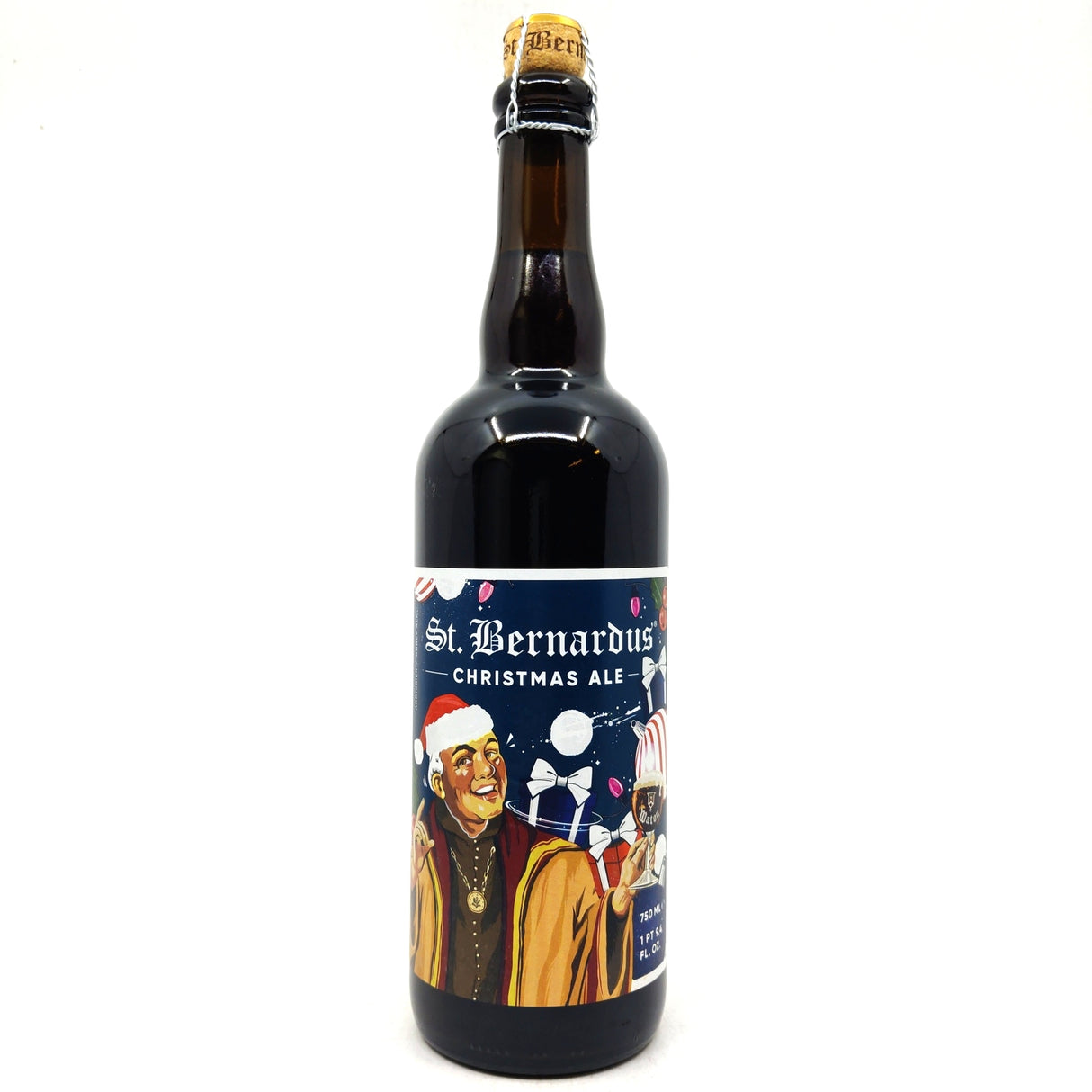St Bernardus Christmas Ale 10% (750ml)-Hop Burns & Black
