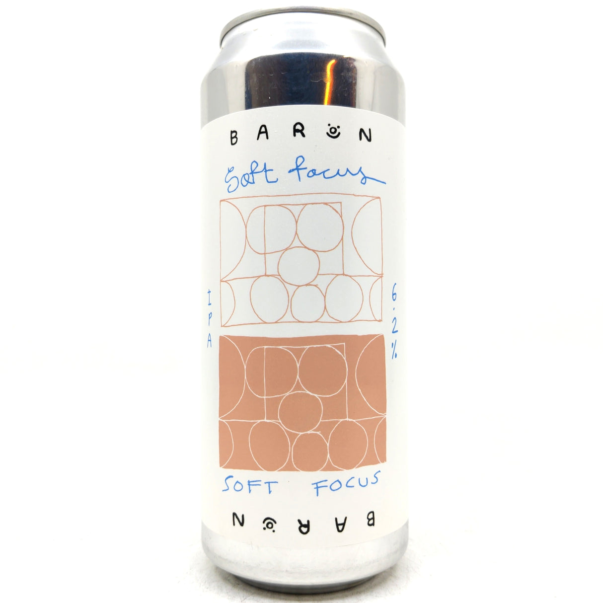 Baron Brewing Soft Focus IPA 6.2% (500ml can)-Hop Burns & Black