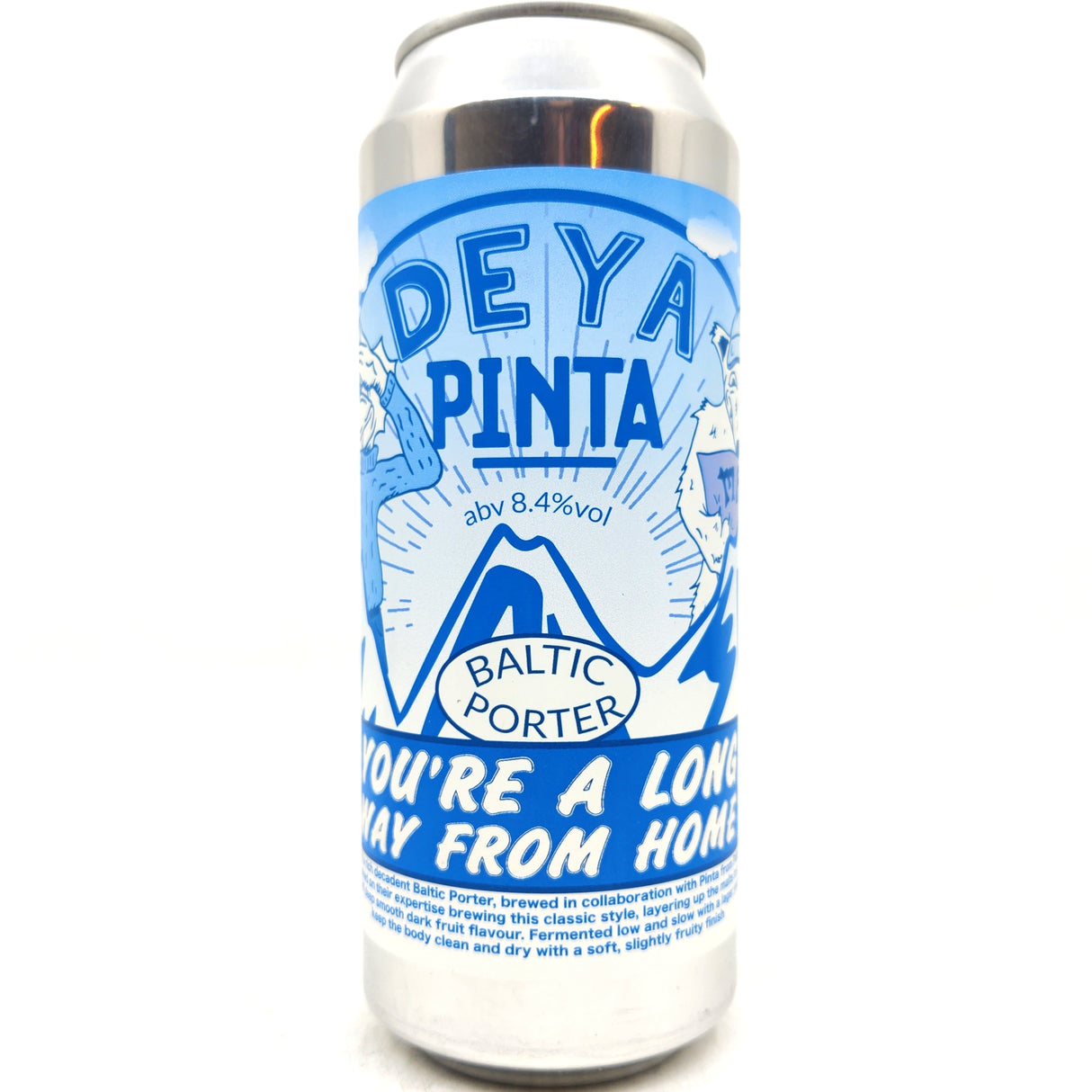 DEYA x Pinta You're A Long Way From Home Baltic Porter 8.4% (500ml can)-Hop Burns & Black