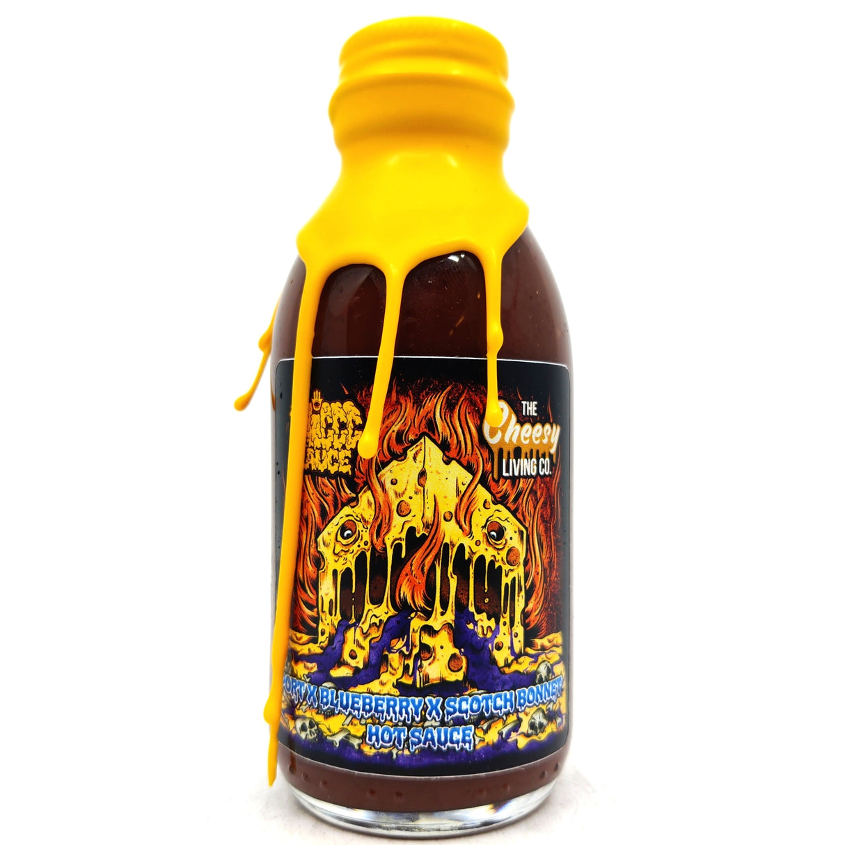 Thiccc Sauce Port x Blueberry x Scotch Bonnet Hot Sauce (150ml)-Hop Burns & Black