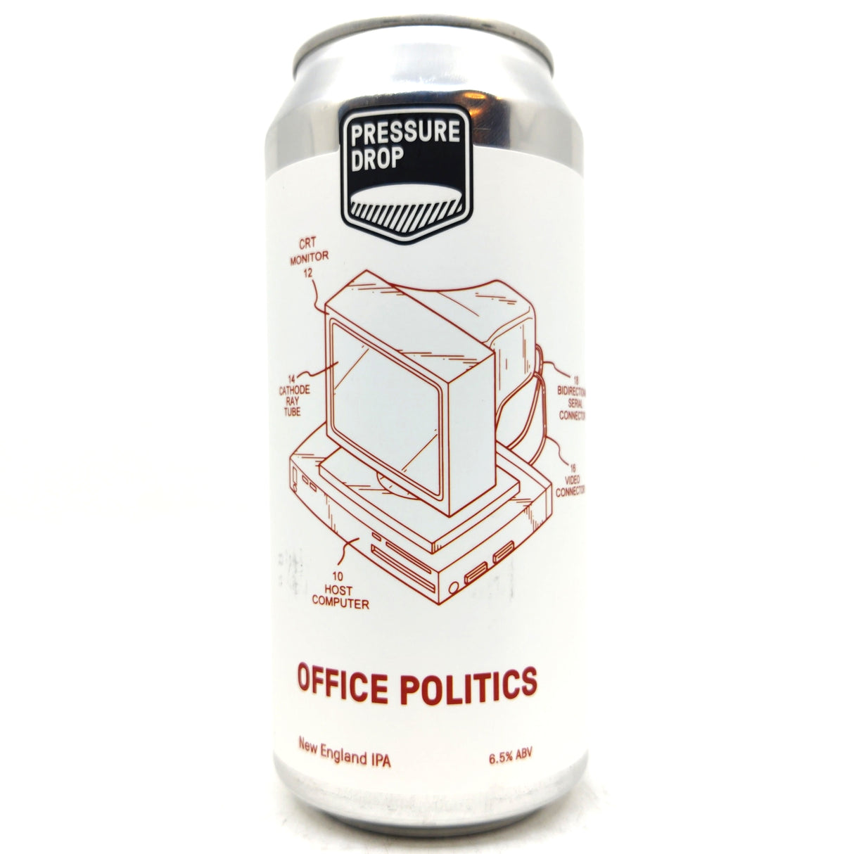 Pressure Drop Office Politics New England IPA 6.5% (440ml can)-Hop Burns & Black