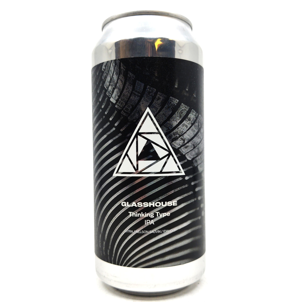 GlassHouse Thinking Type IPA 7.4% (440ml can)-Hop Burns & Black