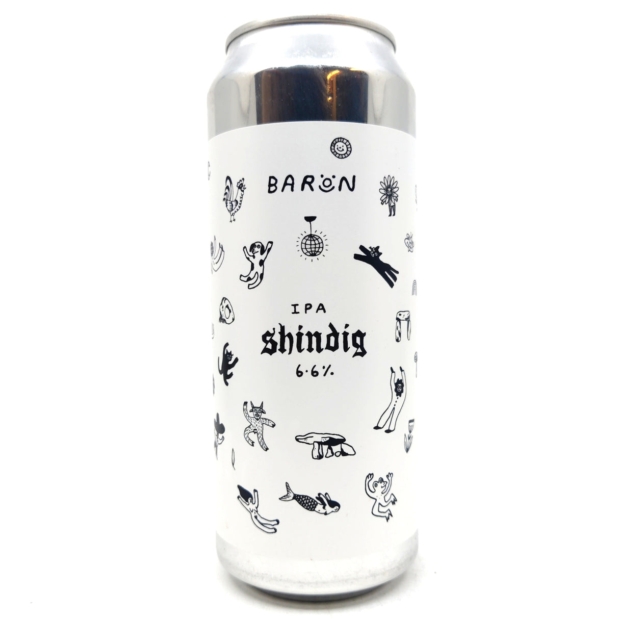 Baron Brewing Shindig New England IPA 6.6% (500ml can)-Hop Burns & Black
