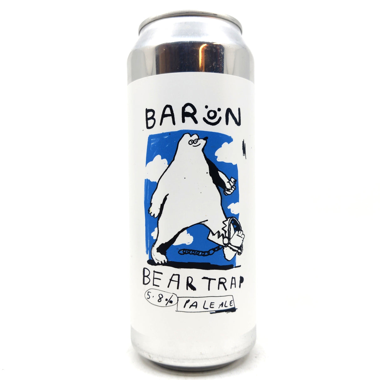 Baron Brewing Bear Trap Pale Ale 5.8% (500ml can)-Hop Burns & Black