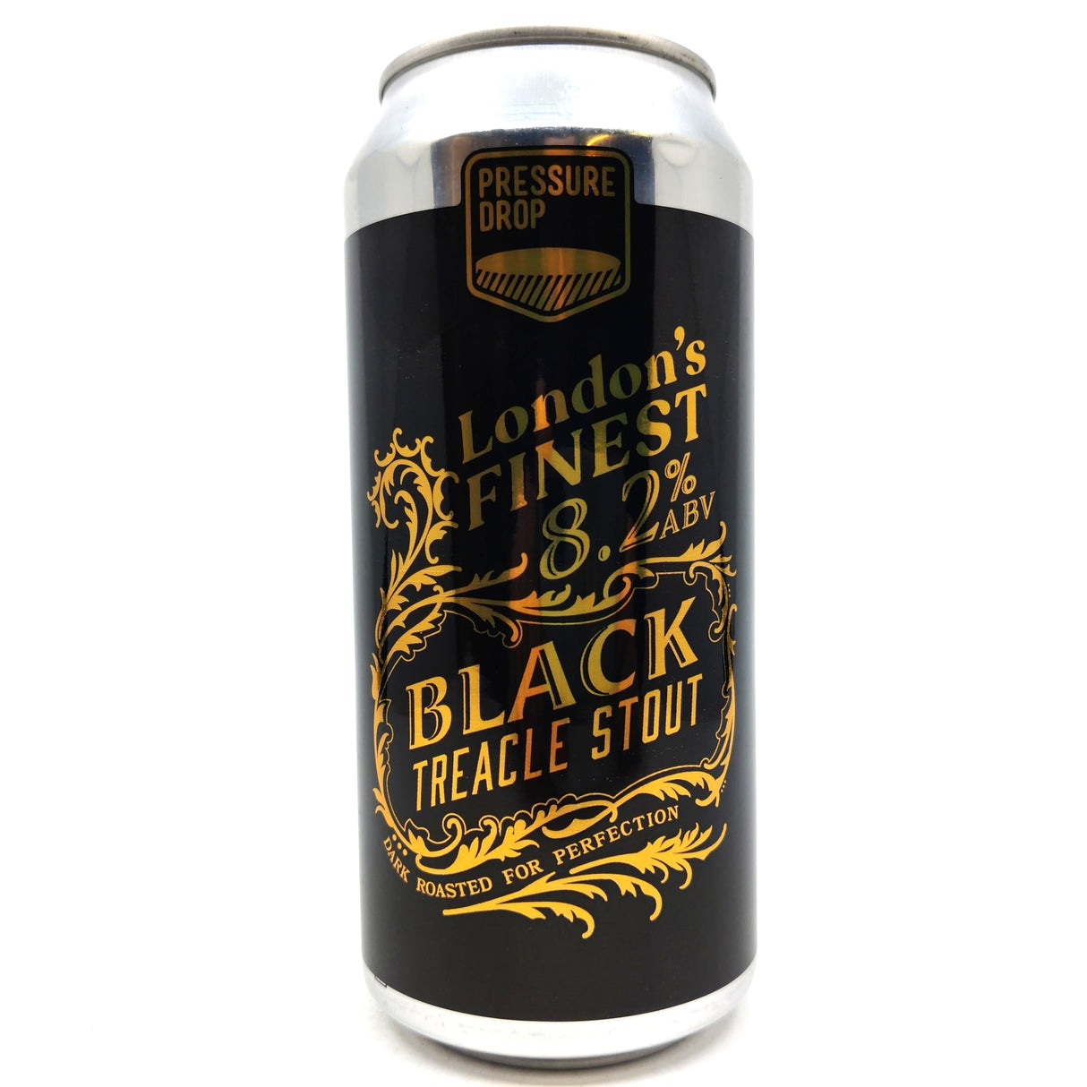 Pressure Drop Black Treacle Stout 8.2% (440ml can)-Hop Burns & Black