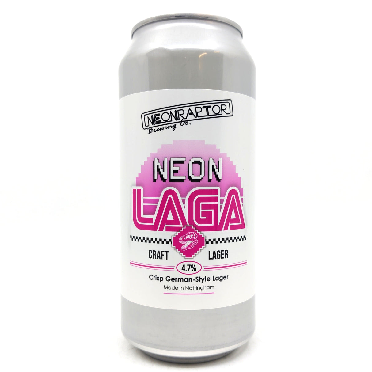 Neon Raptor Neon Laga 4.7% (440ml can)-Hop Burns & Black