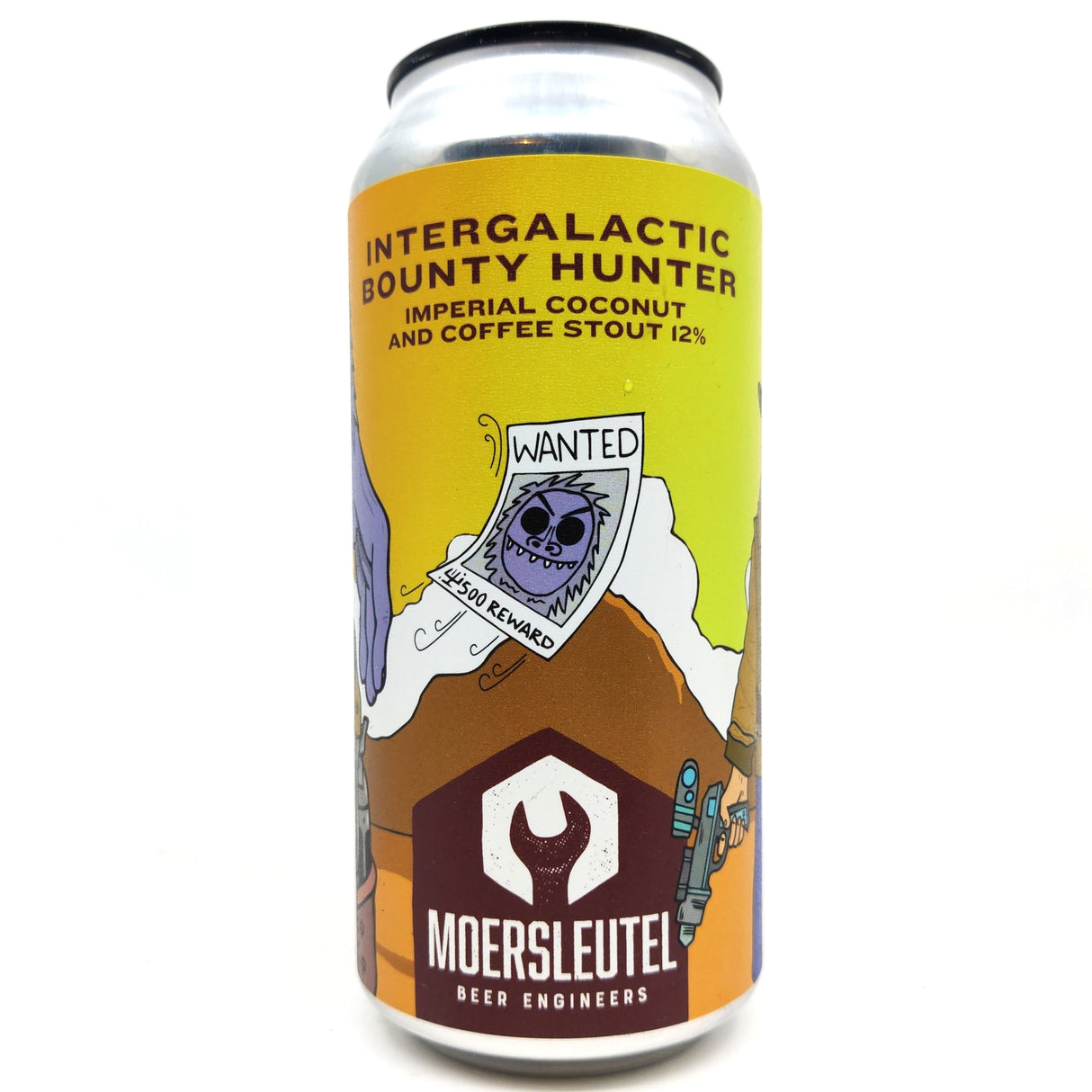 Moersleutel Intergalactic Bounty Hunter Imperial Stout 12% (440ml can)-Hop Burns & Black