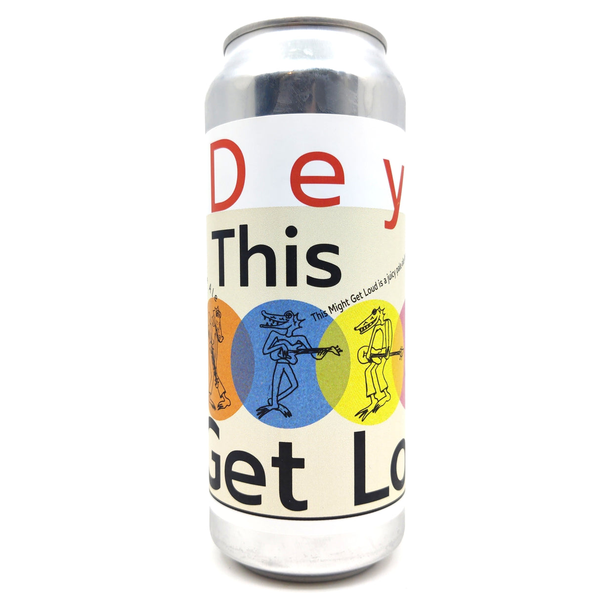 DEYA This Might Get Loud Pale Ale 4.8% (500ml can)-Hop Burns & Black