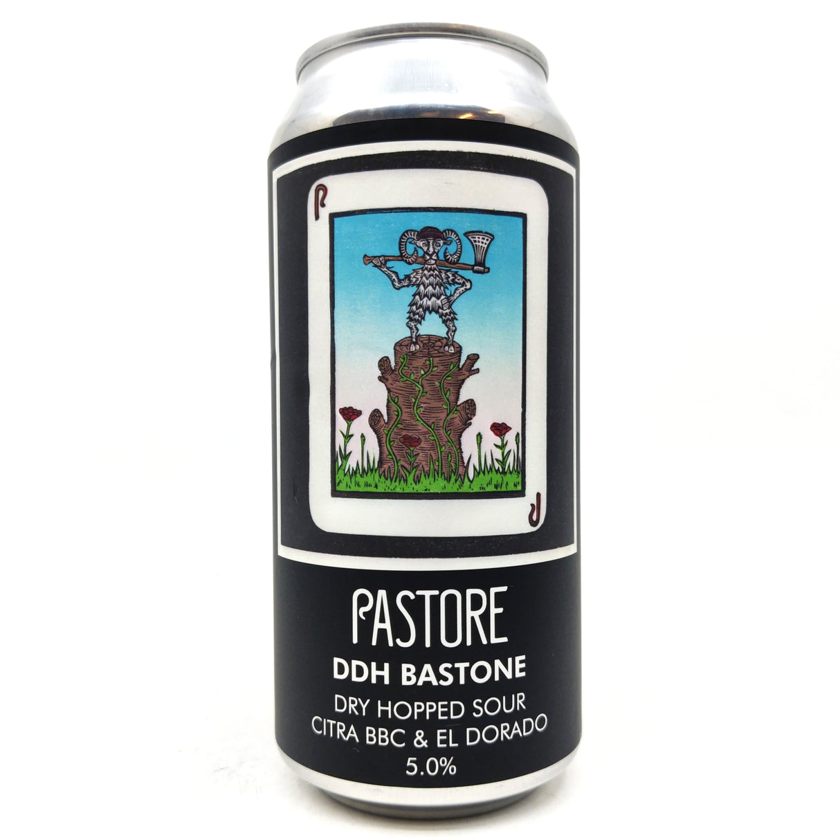 Pastore DDH Bastone Dry Hopped Sour 5% (440ml can)-Hop Burns & Black