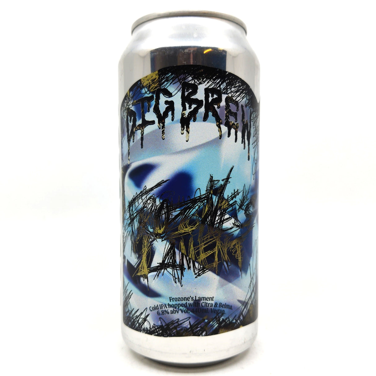 Dig Brew Frozone's Lament IPA 6% (440ml can)-Hop Burns & Black