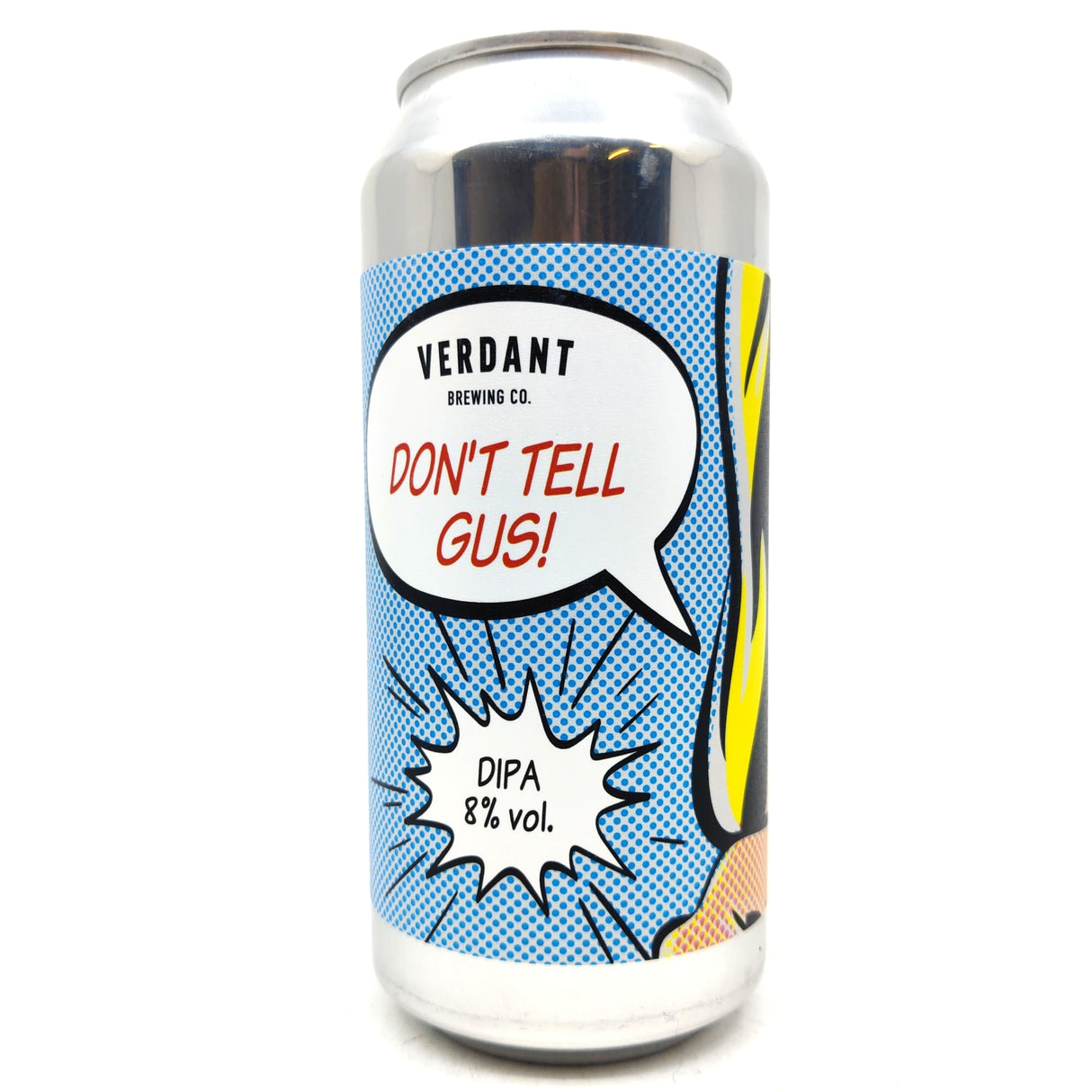 Verdant Don't Tell Gus DIPA 8% (440ml can)-Hop Burns & Black