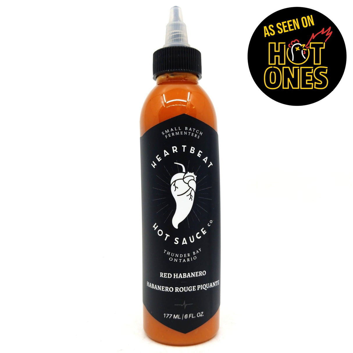 Heartbeat Red Habanero Hot Sauce (177ml)-Hop Burns & Black