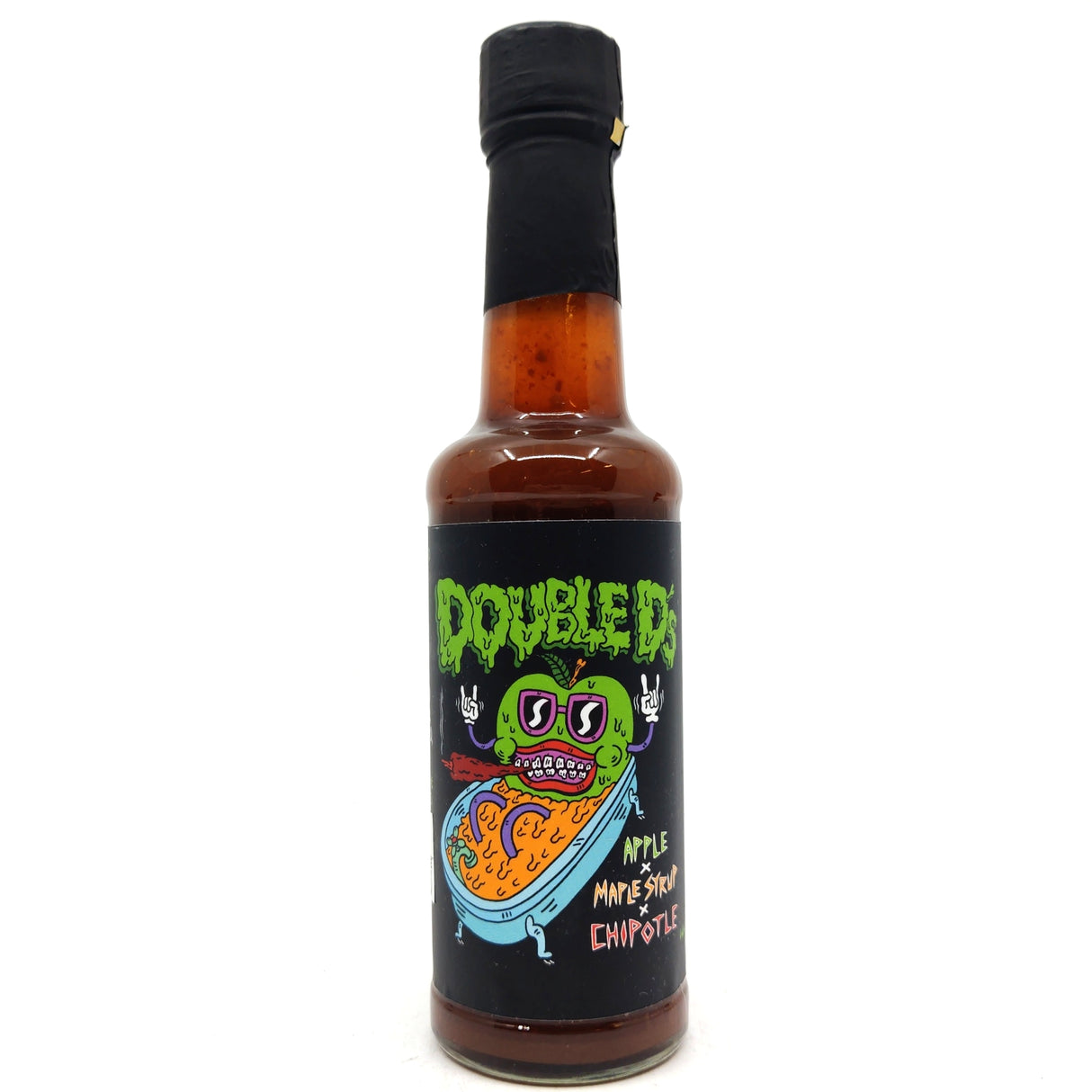 Double D's Apple x Maple Syrup x Chipotle Hot Sauce (150ml)-Hop Burns & Black