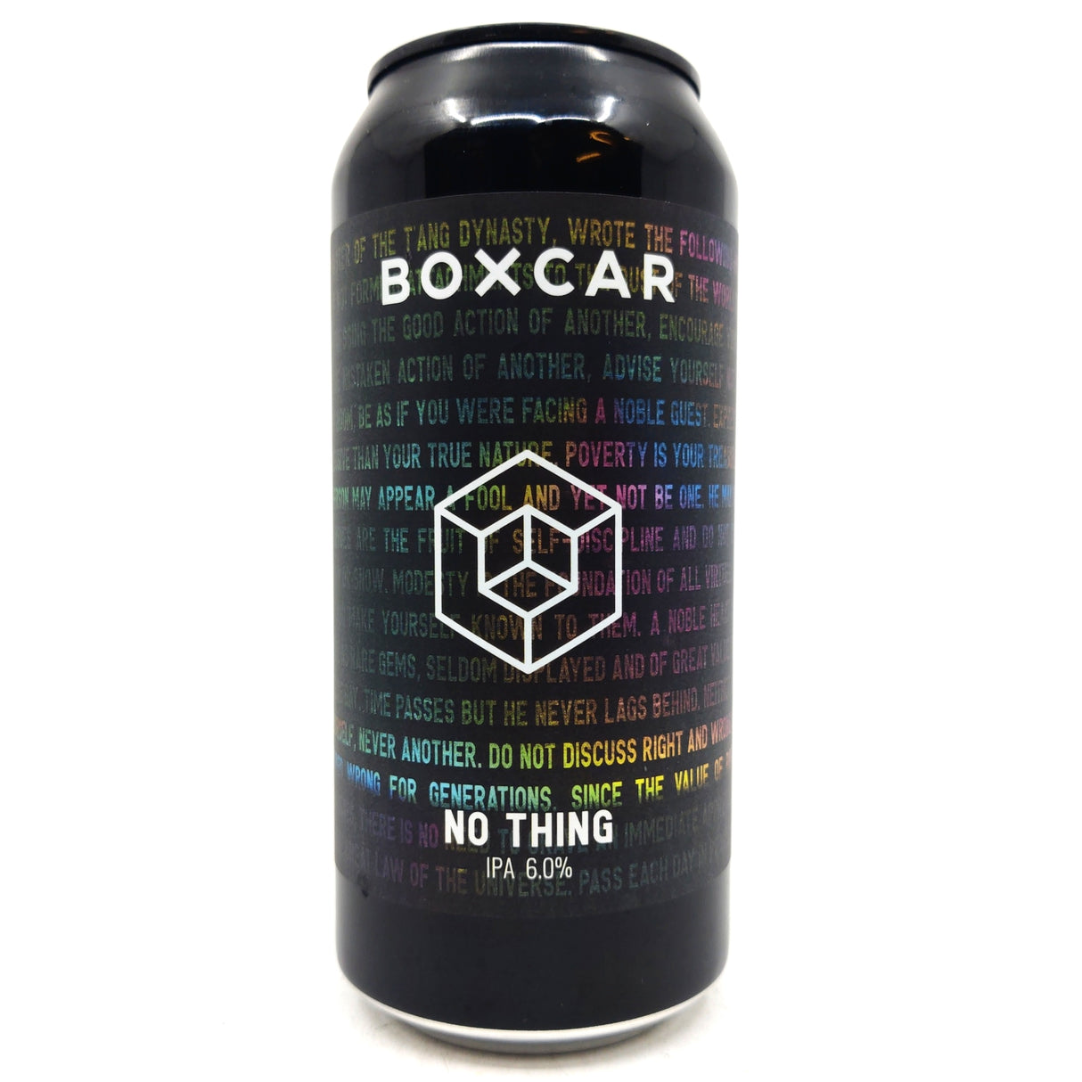 Boxcar No Thing IPA 6% (440ml can)-Hop Burns & Black