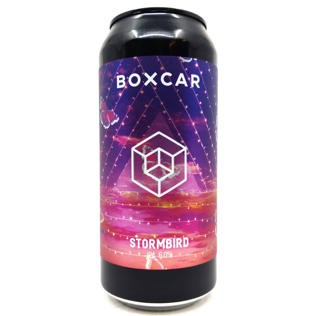 Boxcar Stormbird IPA 6% (440ml can)-Hop Burns & Black