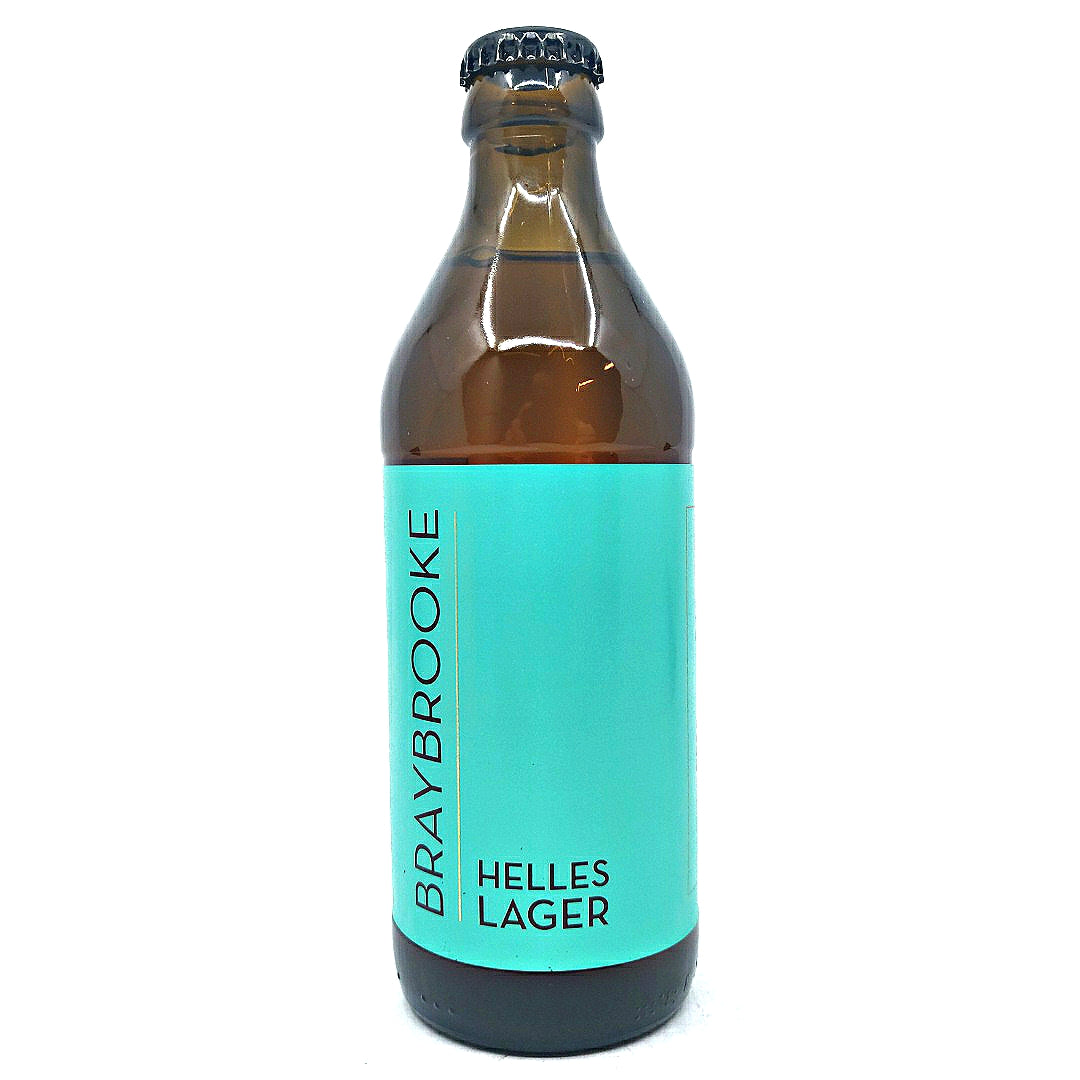 Braybrooke Helles Lager 4.2% (330ml)-Hop Burns & Black