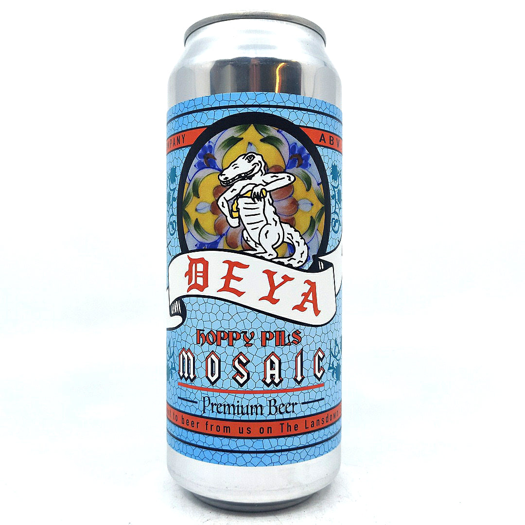 DEYA Hoppy Pils Mosaic 4% (500ml can)-Hop Burns & Black