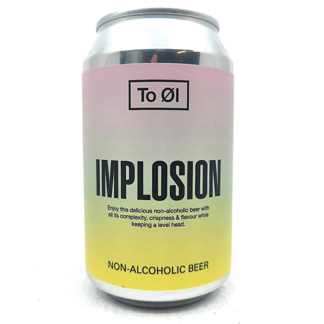 To Ol Implosion Alcohol Free Pale Ale 0.3% (330ml can)-Hop Burns & Black