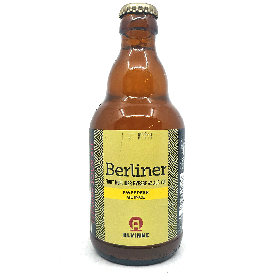 Alvinne Berliner Kweepeer Quince Fruit Berliner Ryesse 4% (330ml)-Hop Burns & Black