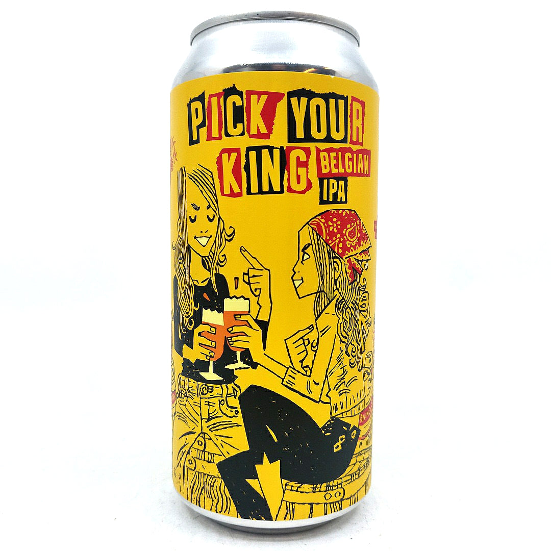 Burning Sky Pick Your King Belgian IPA 6.5% (440ml can)-Hop Burns & Black