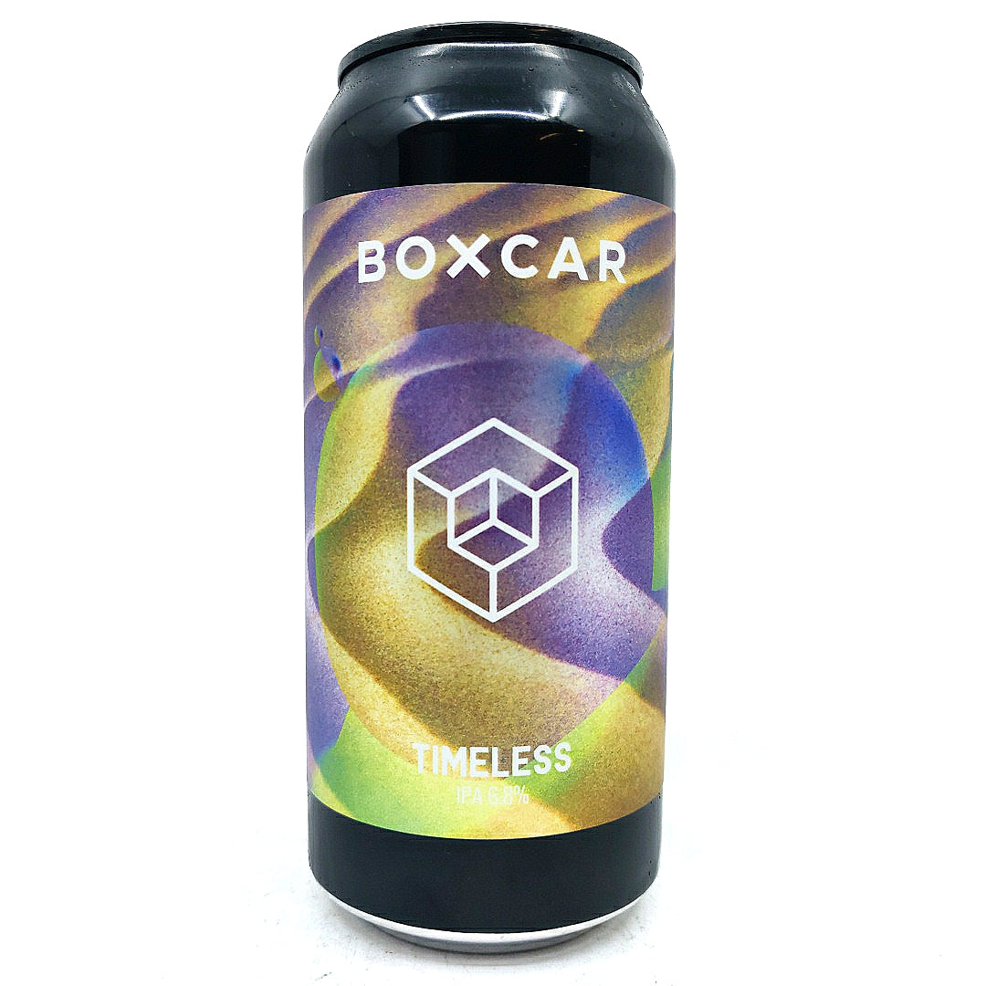 Boxcar Timeless IPA 6.8% (440ml can)-Hop Burns & Black
