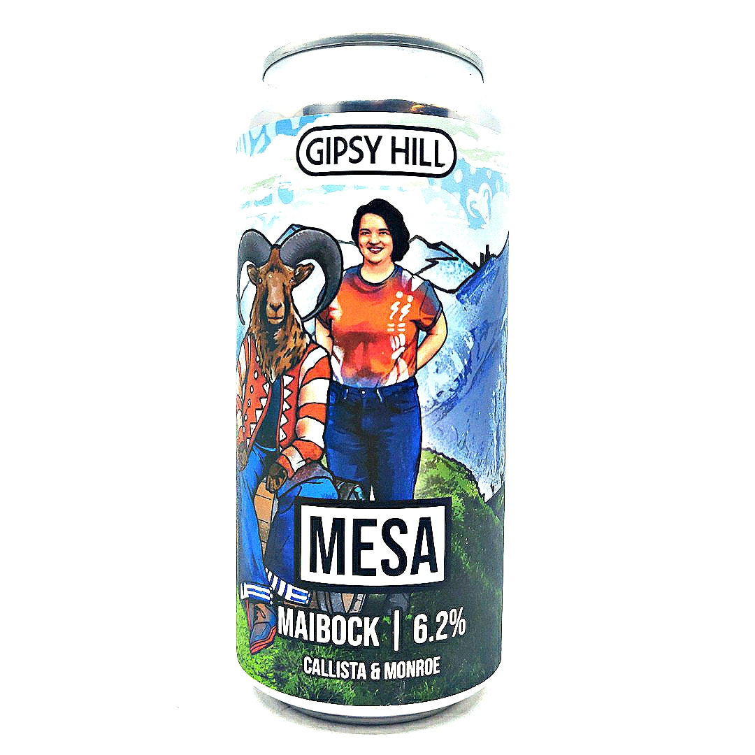 Gipsy Hill Mesa Maibock 6.2% (440ml can)-Hop Burns & Black