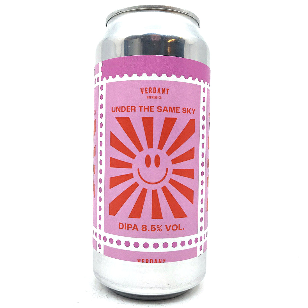 Verdant Under The Same Sky Double IPA 8.5% (440ml can)-Hop Burns & Black