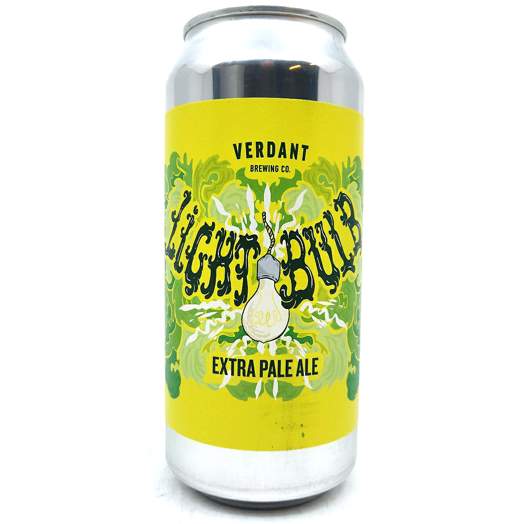 Verdant Light Bulb Extra Pale Ale 4.5% (440ml can)-Hop Burns & Black