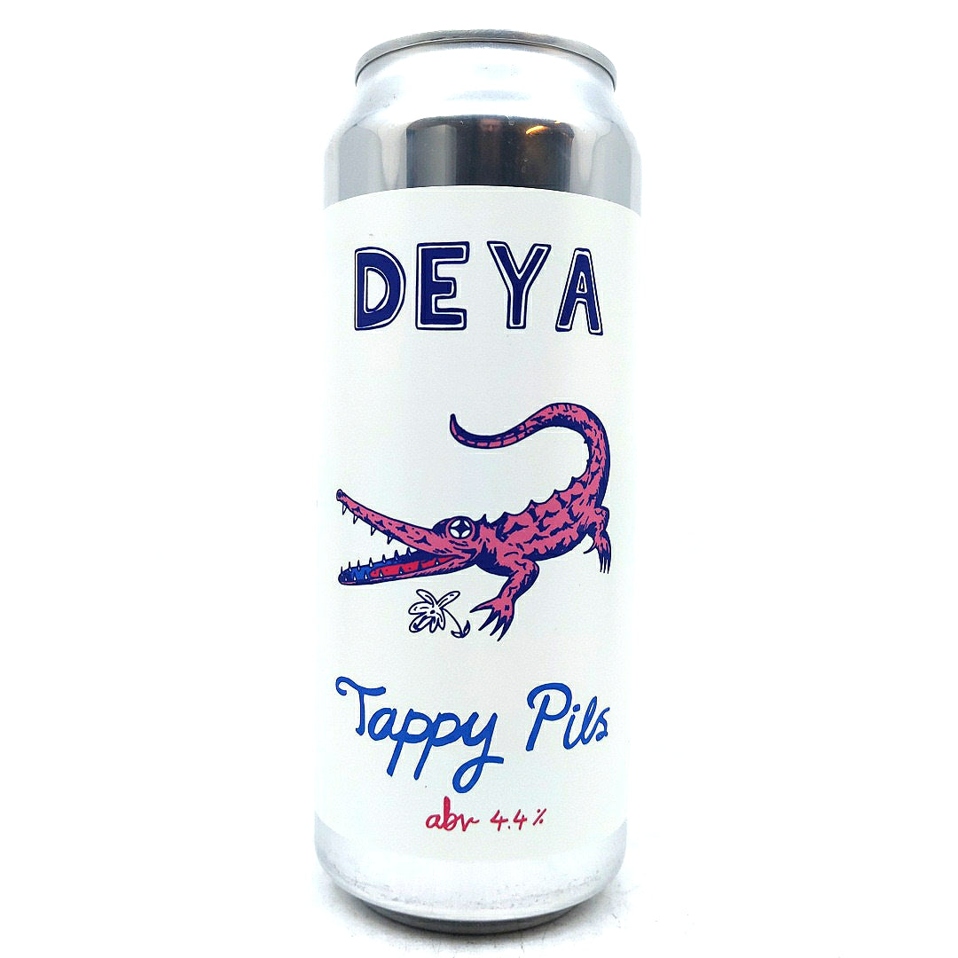 DEYA Tappy Pils 4.4% (500ml can)-Hop Burns & Black