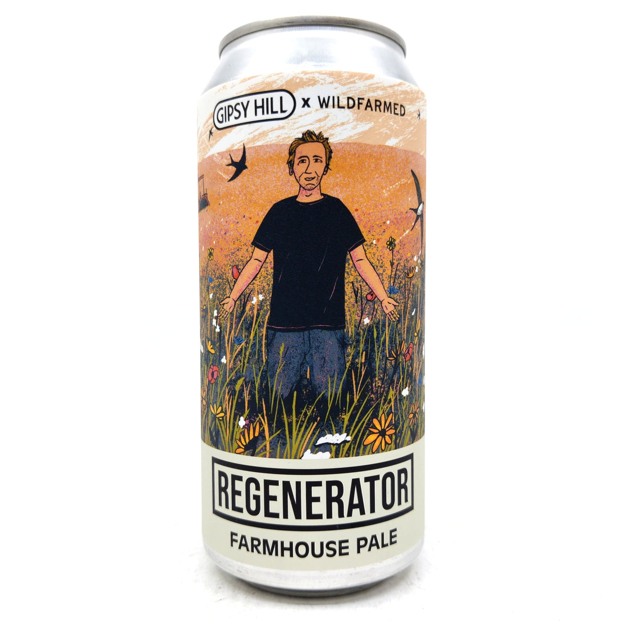 Gipsy Hill Regenerator Farmhouse Pale 4% (440ml can)-Hop Burns & Black