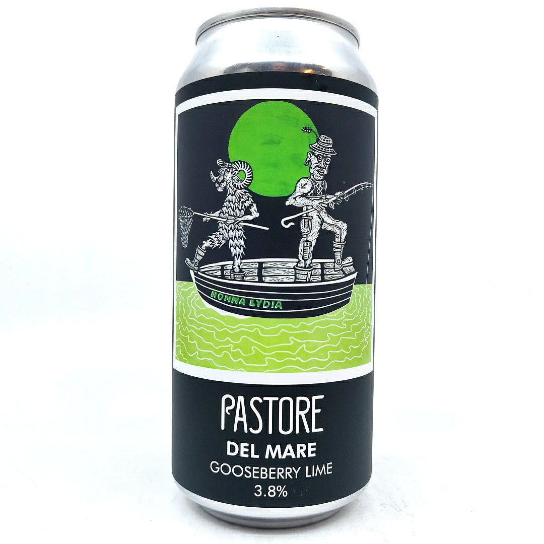 Pastore Del Mare Gooseberry Lime Sour 3.8% (440ml can)-Hop Burns & Black