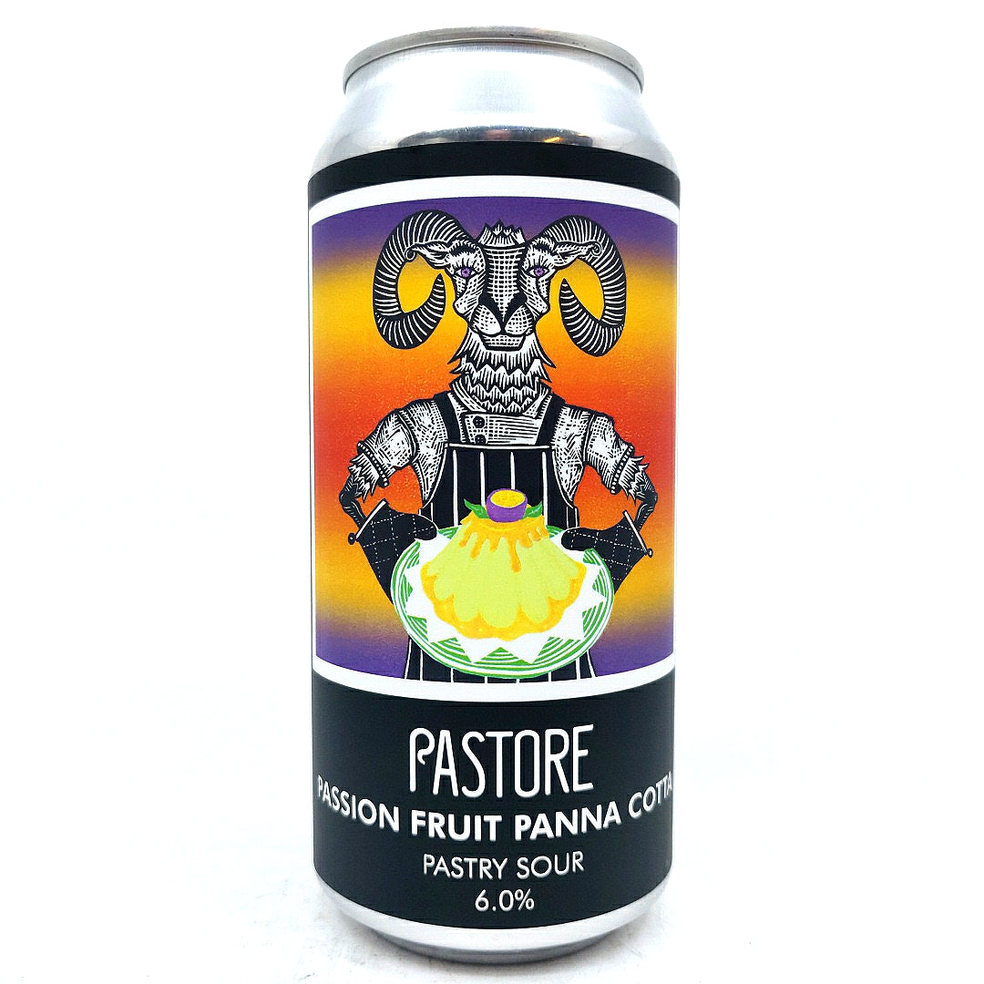 Pastore Passion Fruit Panna Cotta Pastry Sour 6% (440ml can)-Hop Burns & Black