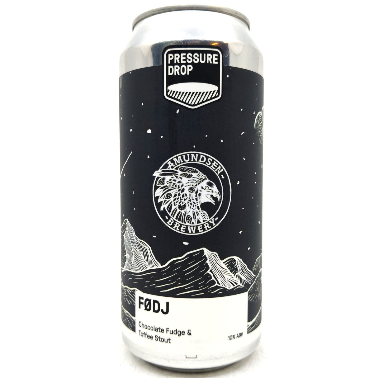 Pressure Drop x Amundsen Fodj Chocolate, Fudge & Toffee Stout 10% (440ml can)-Hop Burns & Black
